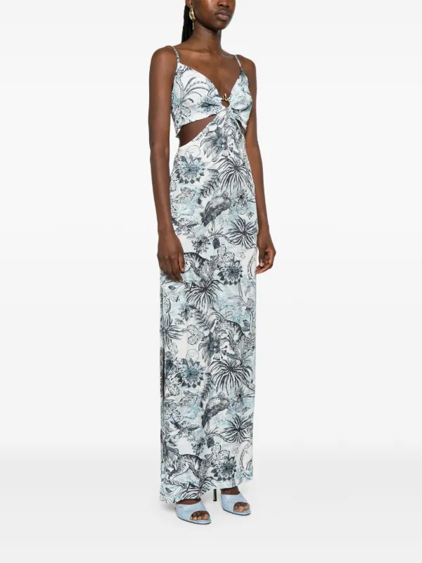 Just Cavalli Raso VI Strange Jungle Maxi Dress | Blue | FARFETCH Just Cavalli Raso VI Strange Jungle Maxi Dress | Blue | FARFETCH