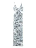 Just Cavalli Raso VI Strange jungle maxi dress - Blue