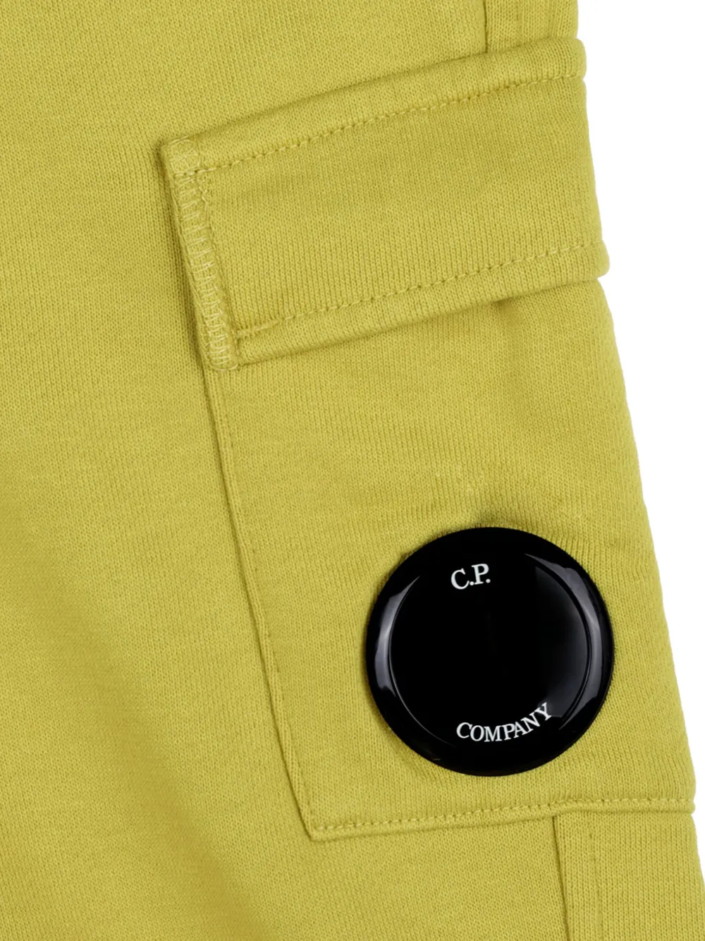 C.P. Company Kids Joggingbroek met Lens-detail Geel