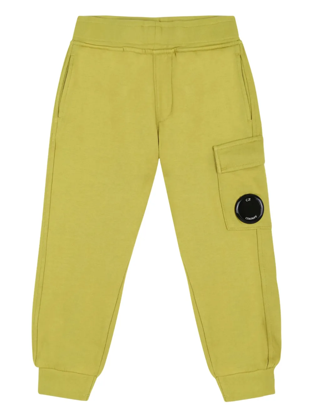C.P. Company Kids Joggingbroek met Lens-detail Geel