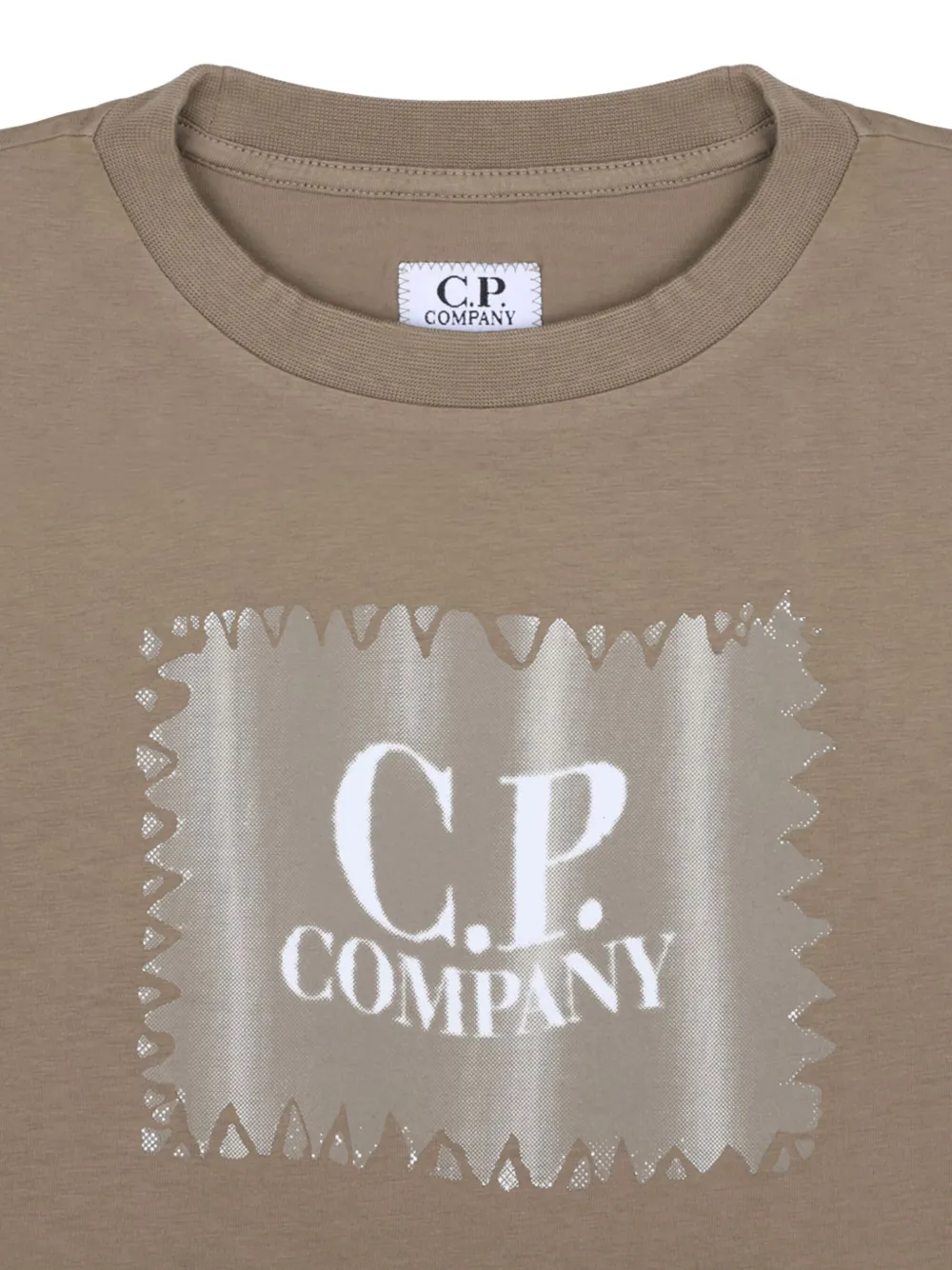 C.P. Company Kids T-shirt met logoprint Bruin