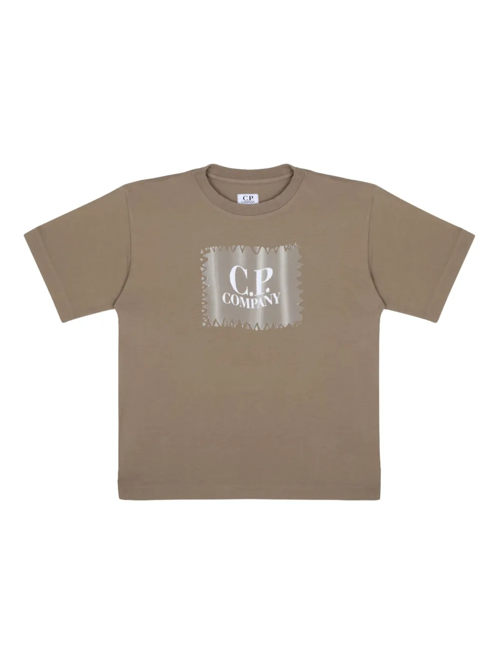 C.P. Company Kids T-shirt met logoprint Bruin