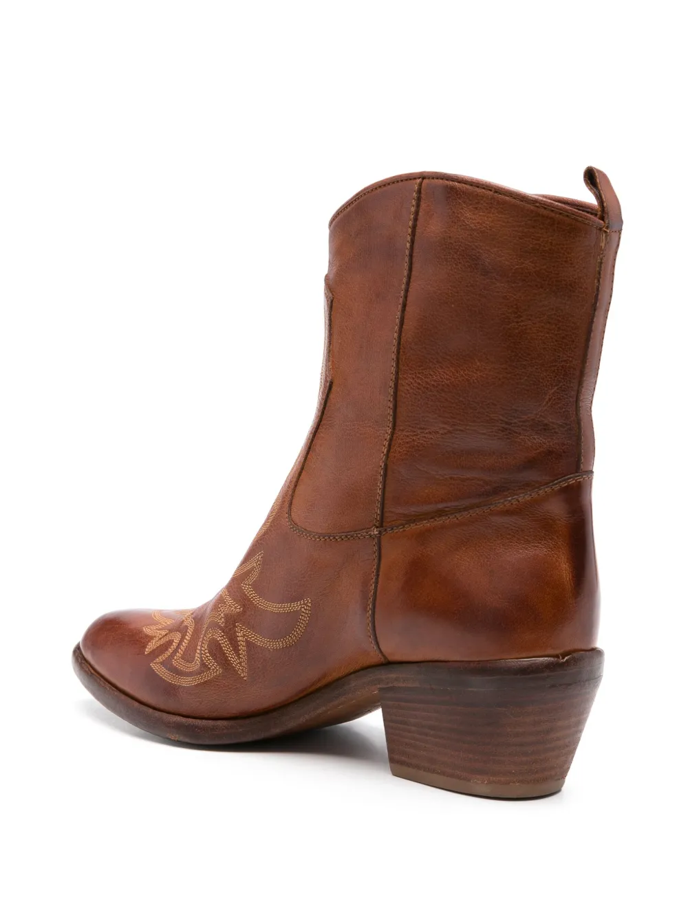 Sartore leather cowboy boots Brown