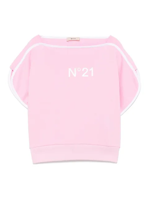 Nº21 Kids تيشيرت بطبعة شعار الماركة