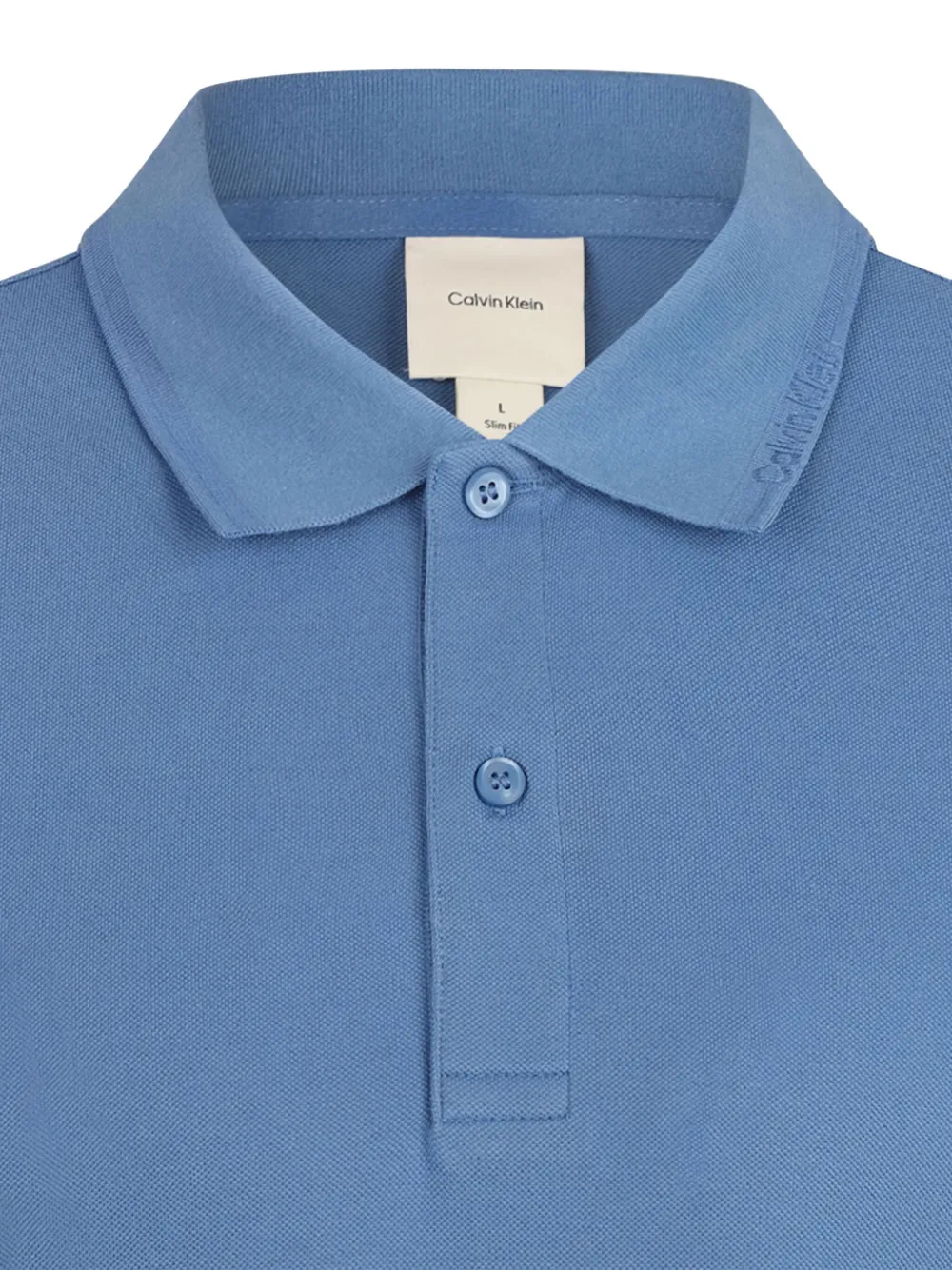 Calvin Klein Jersey poloshirt Blauw