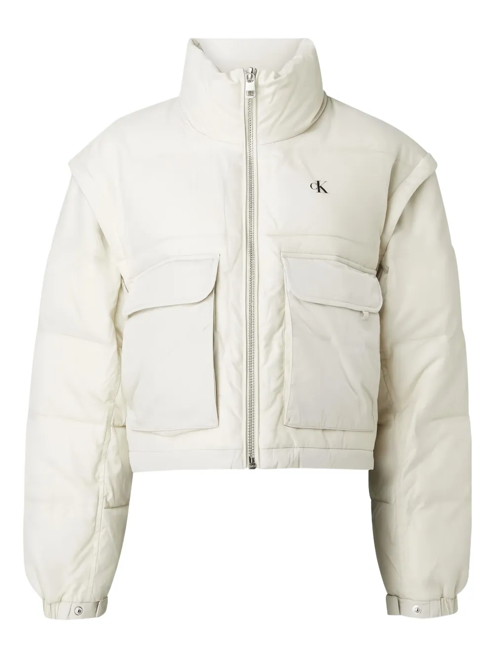 Calvin Klein Mixed Media jacket | Neutrals | Image 1