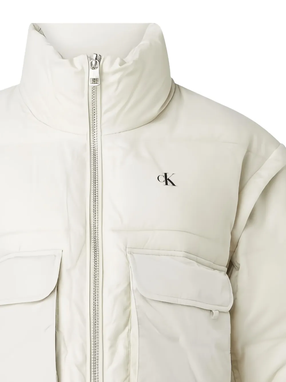 Calvin Klein Mixed Media jacket | Cropped Jackets | Image 2