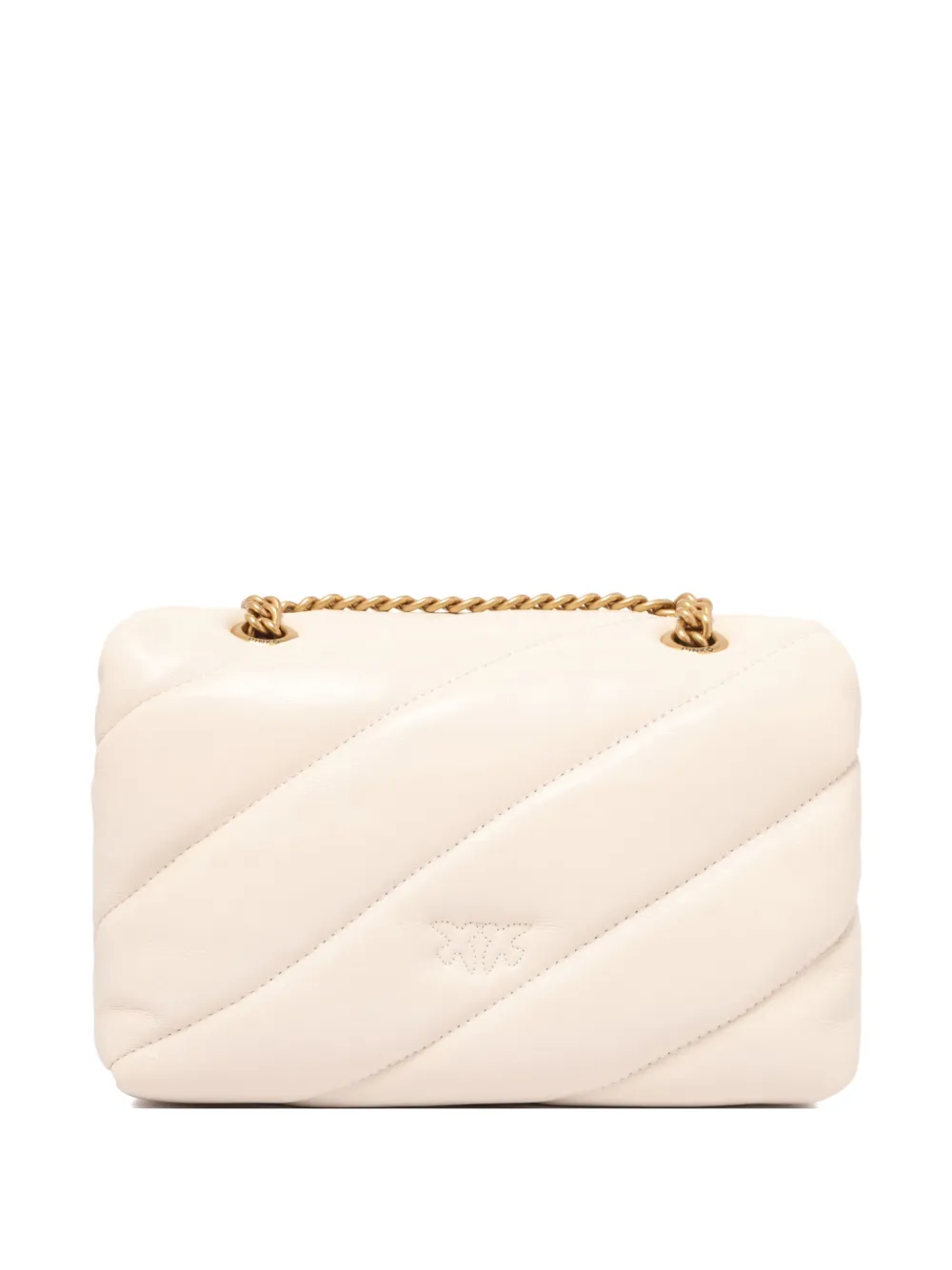 PINKO Leren crossbodytas Wit