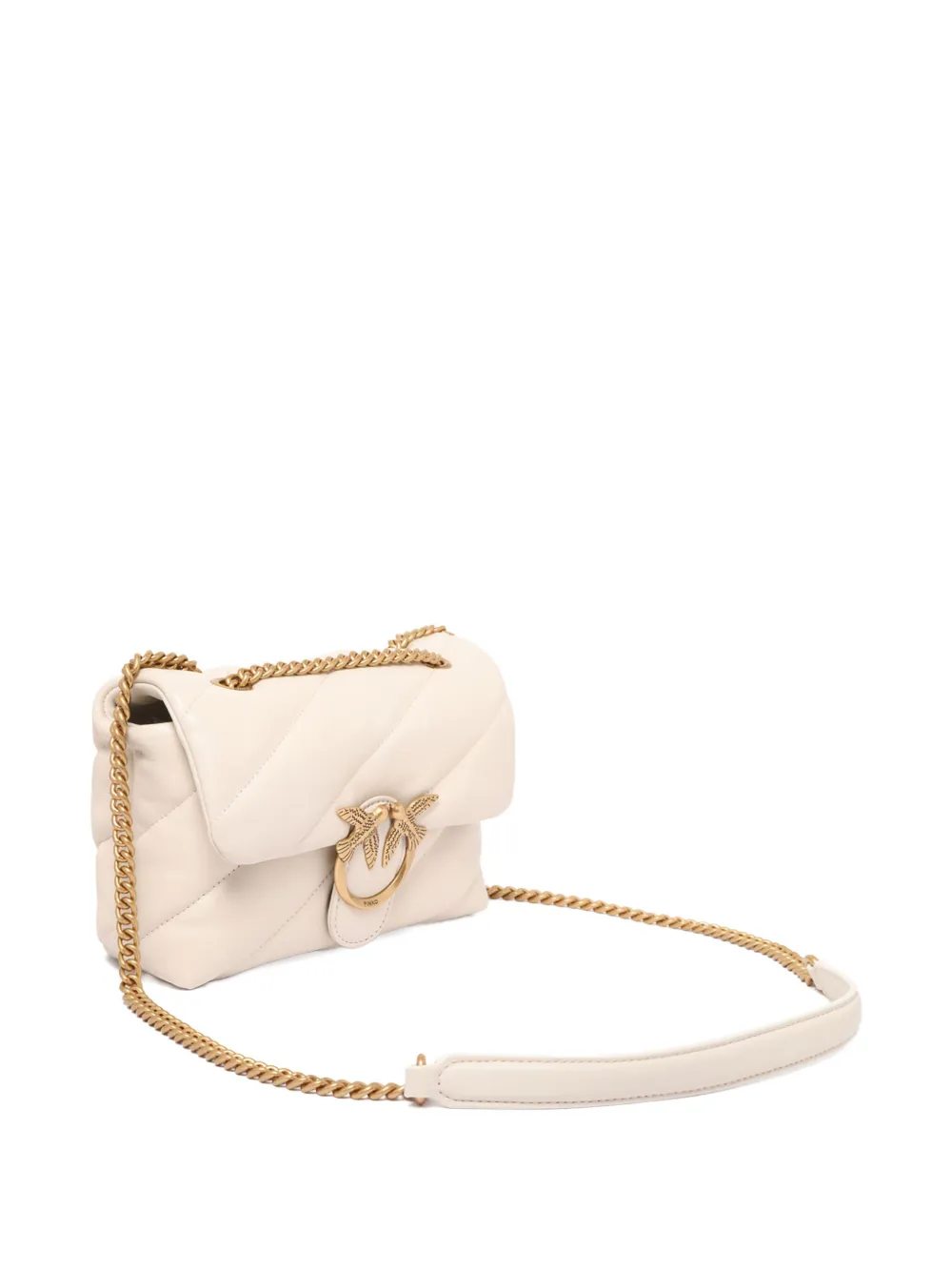 PINKO Leren crossbodytas Wit