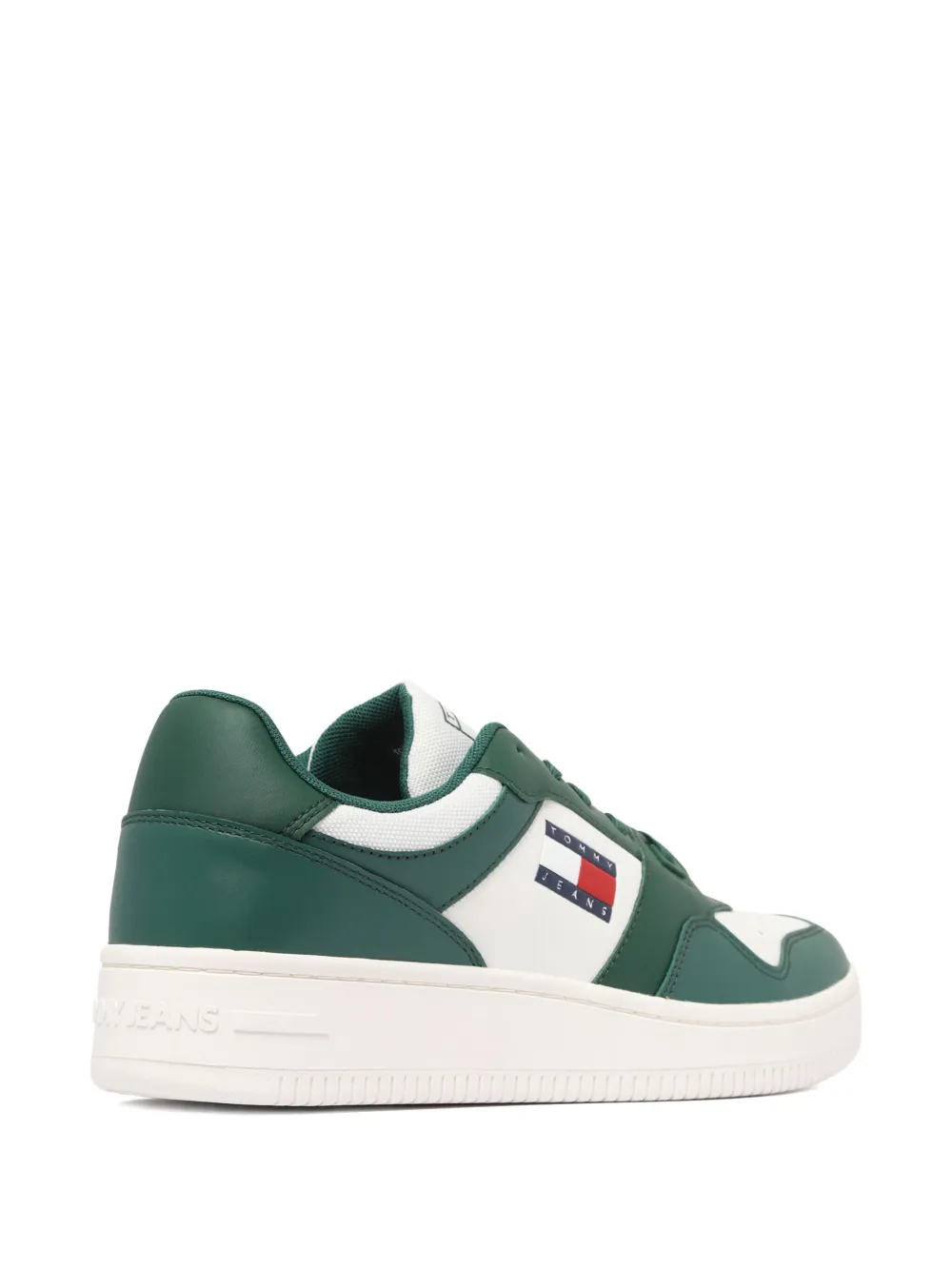 Tommy Jeans leather sneakers Green