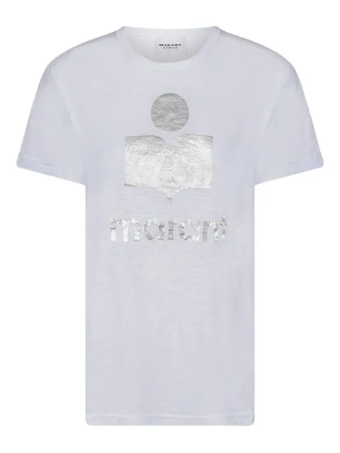 MARANT ÉTOILE logo-print linen T-shirt
