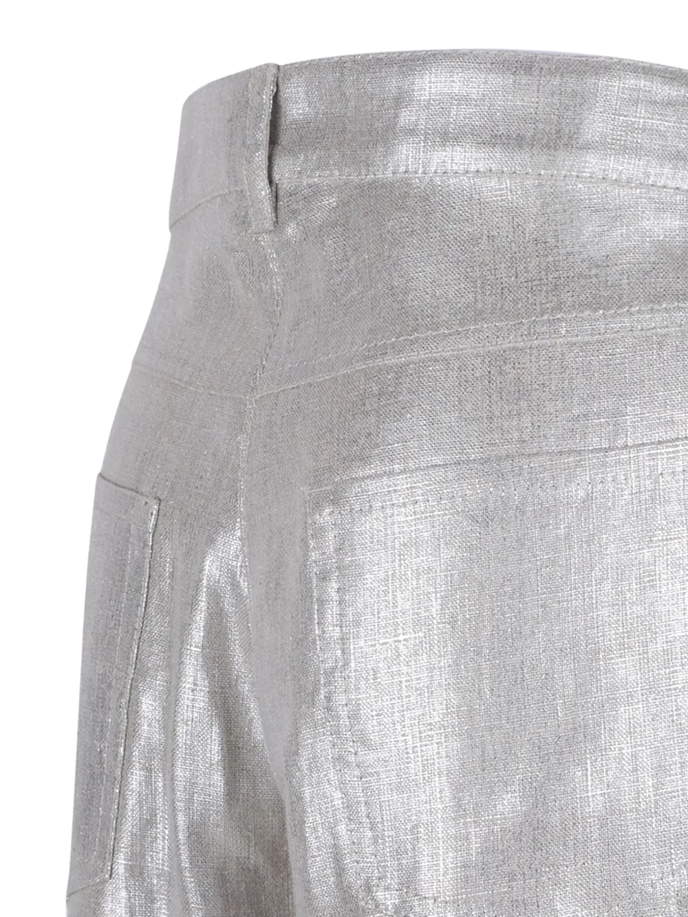 'S Max Mara Malika linnen broek Zilver