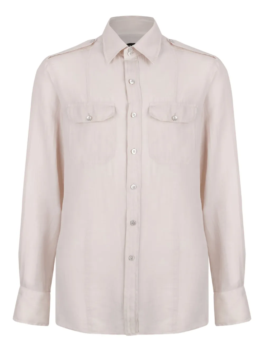 TOM FORD Button-down overhemd Beige