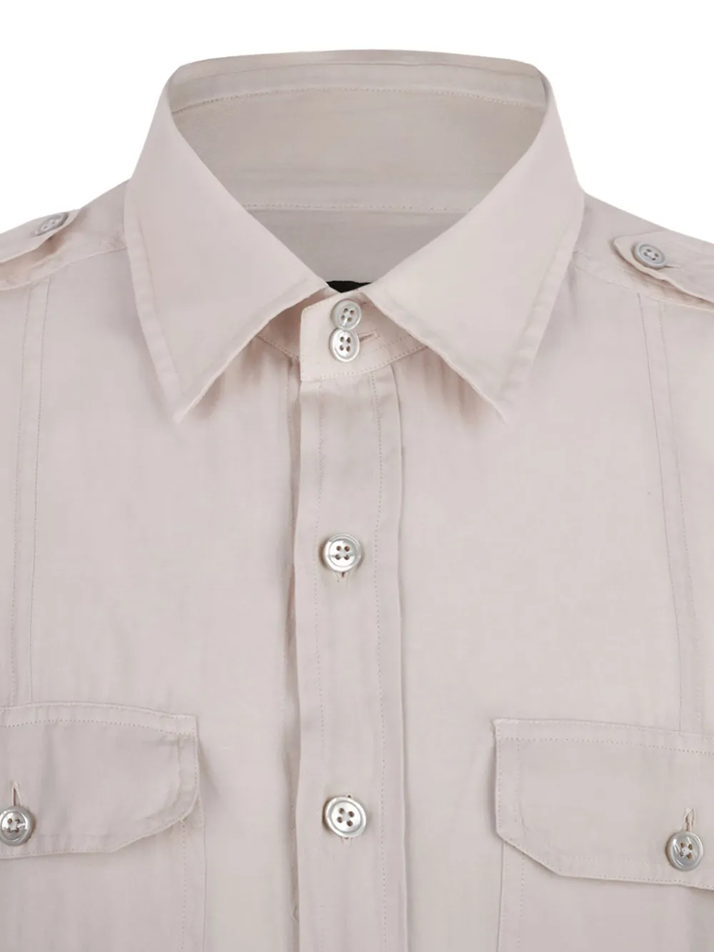 Tom Ford Cotton And Silk Military Shirt