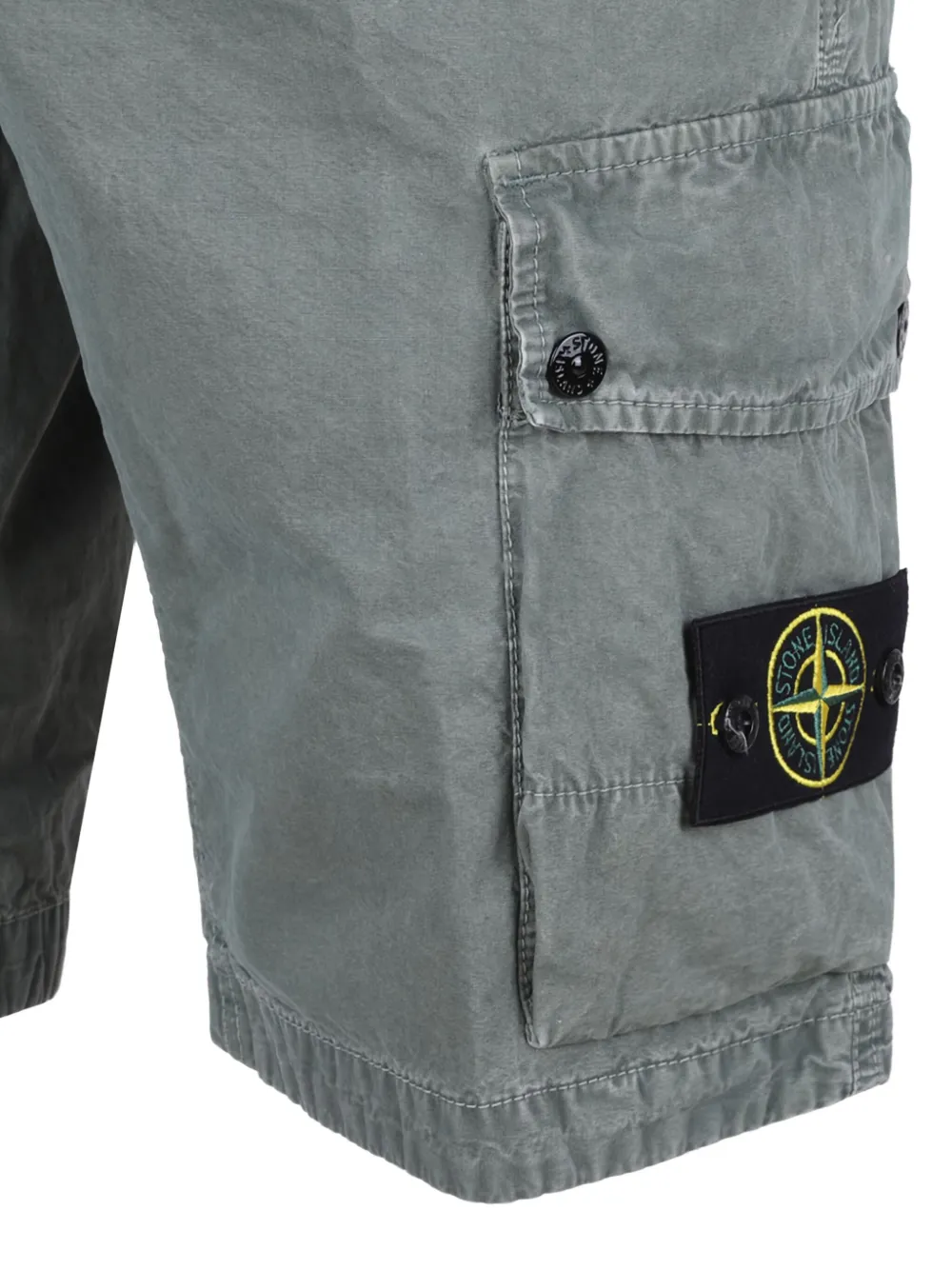 Stone Island Shorts met Compass-logopatch Grijs