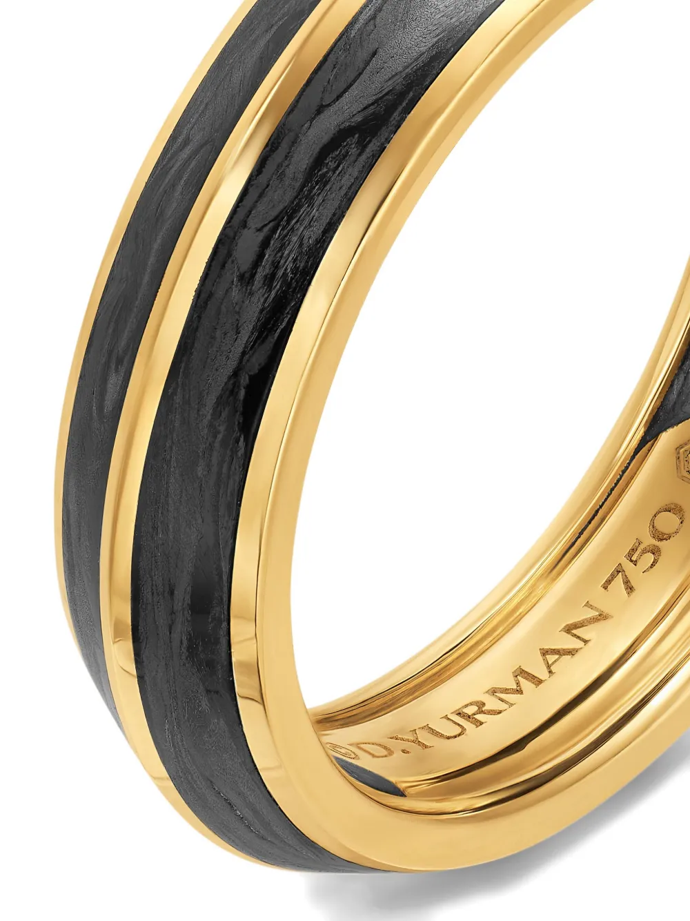 David Yurman 18k Yellow Gold Knife Edge Ring In Gold