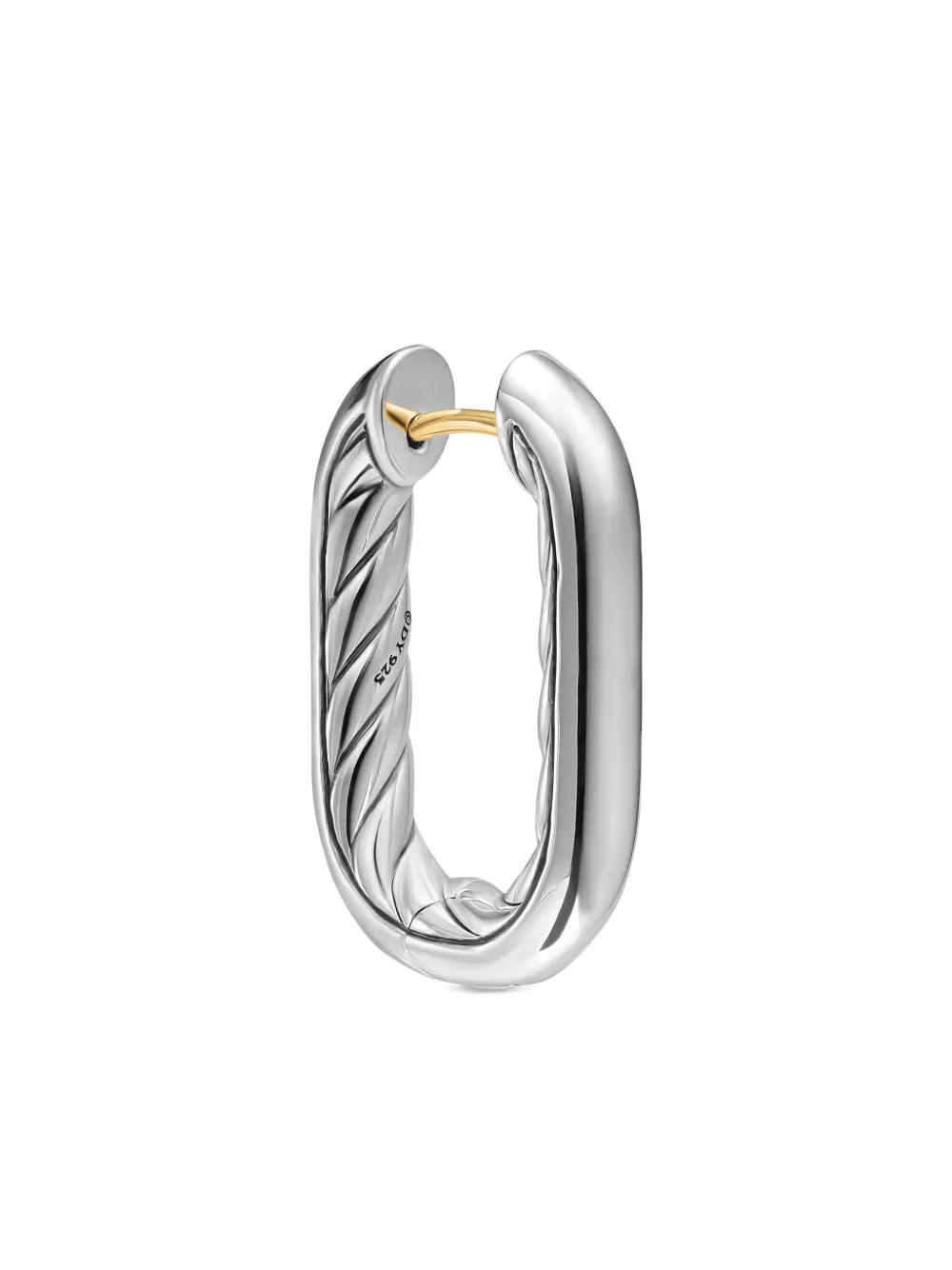 David Yurman Sterling Silver DY Madison® Hoop Earrings, view 4