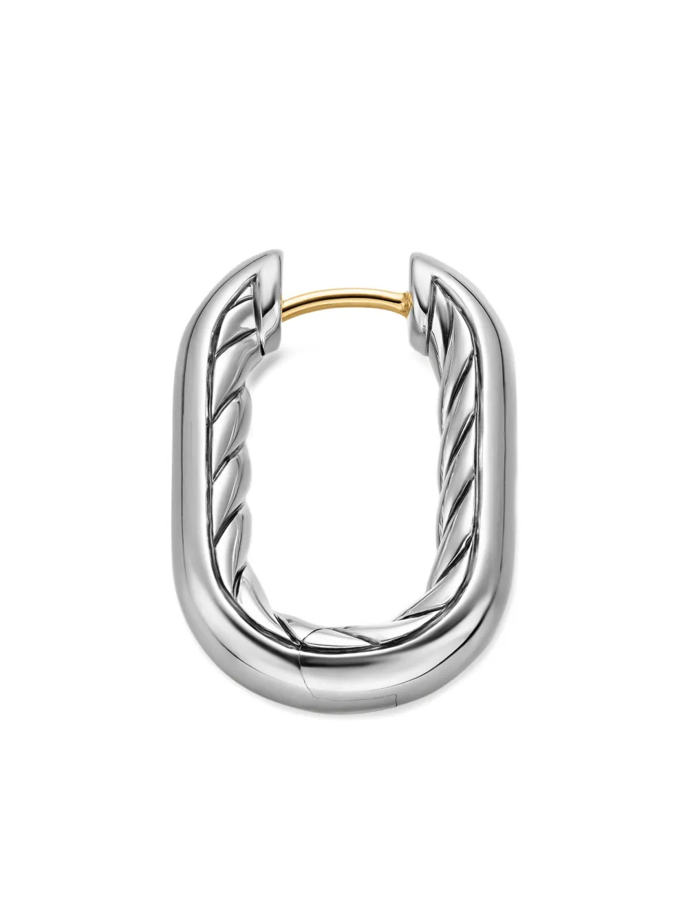 David Yurman Sterling Silver DY Madison® Hoop Earrings, view 3