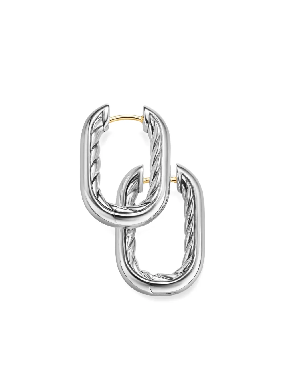 David Yurman Sterling Silver DY Madison® Hoop Earrings, view 5