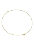 David Yurman 18K yellow gold Petite Buckle diamond necklace
