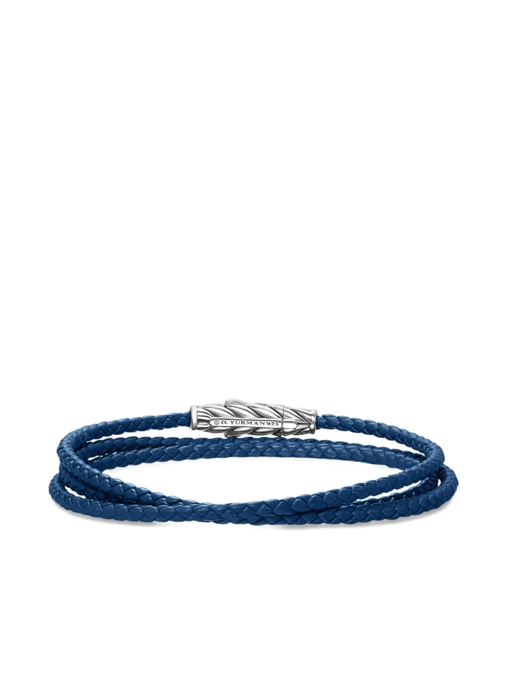 David Yurman Sterling Silver Chevron Triple Bracelet In Silver
