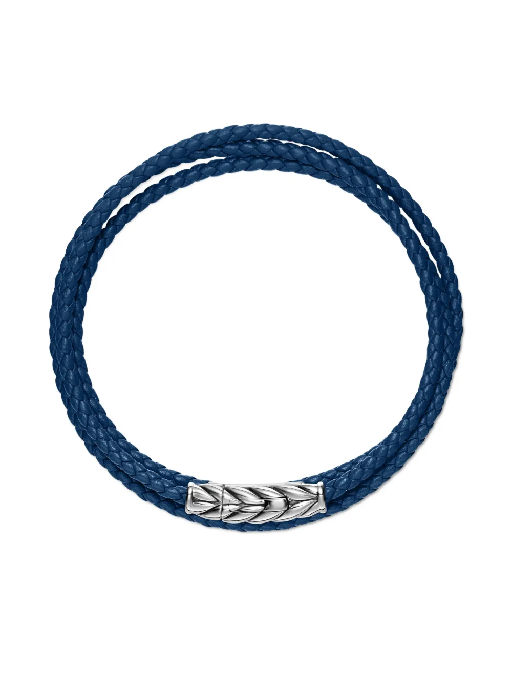 David Yurman Sterling Silver Chevron Triple Bracelet In Silver