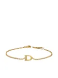 David Yurman 18K yellow gold Petite Pavé Initial diamond bracelet
