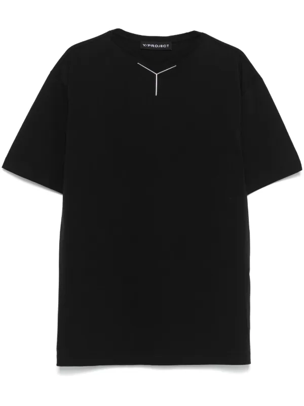 Y/Project Y Chrome T-shirt in Black