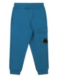 C.P. Company Kids Lens-detailed track pants - Blue