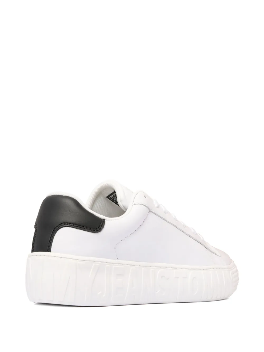 Tommy Hilfiger leather embossed sneakers White
