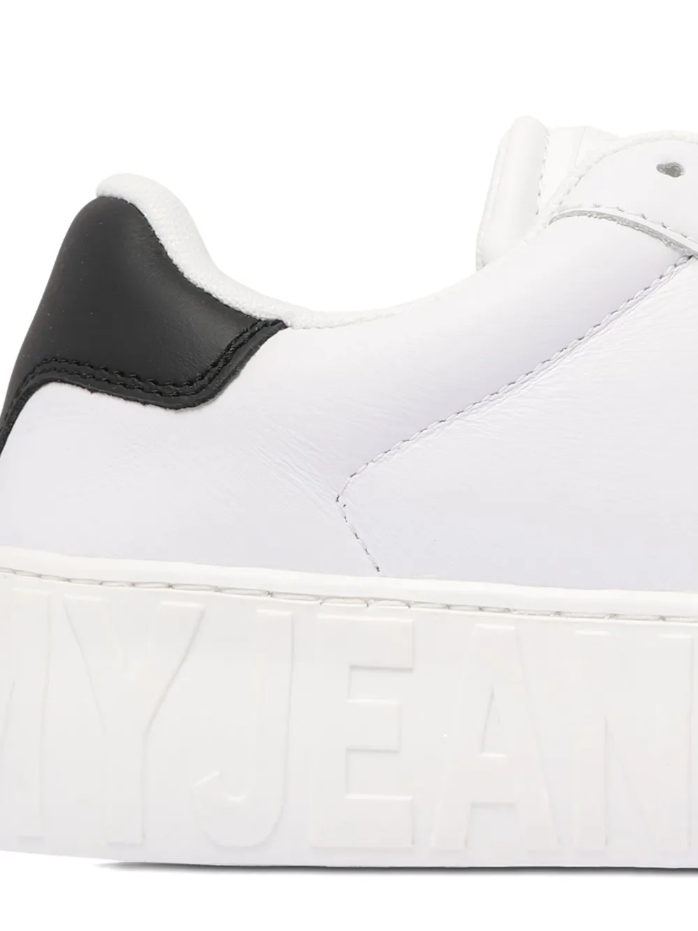 Tommy Hilfiger leather embossed sneakers White