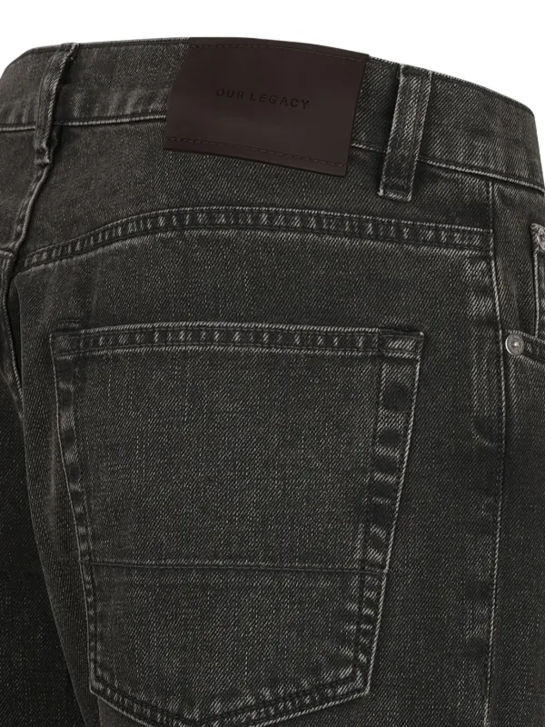 Our Legacy black denim third cut/44/黑 Our Legacy - Third Cut Real Black Chain Twill