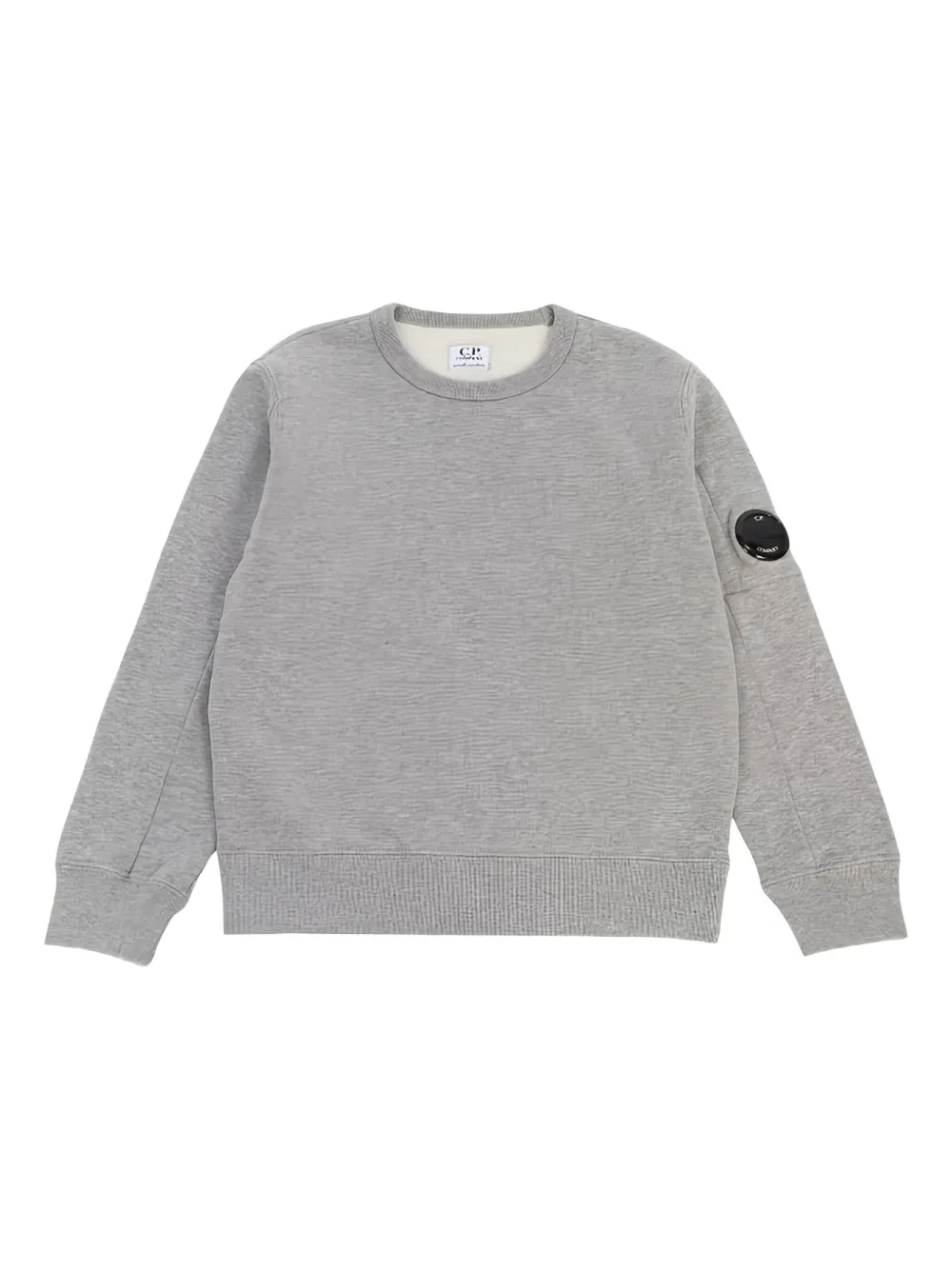 Shop C.p. Company Lens-embellished Sweatshirt In Grey