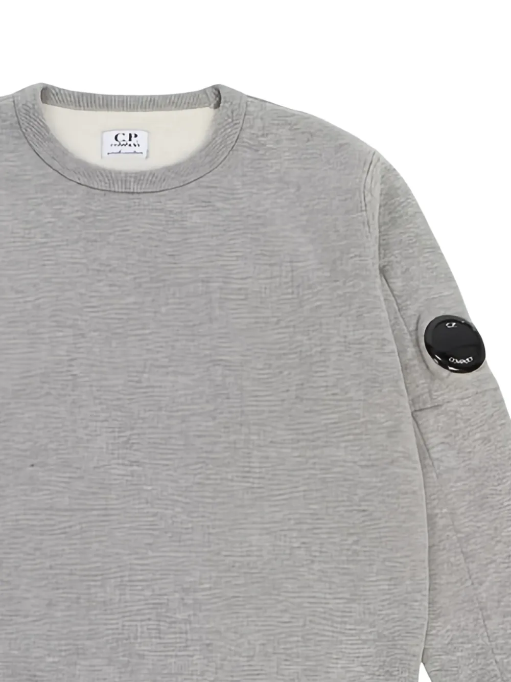 Shop C.p. Company Lens-embellished Sweatshirt In Grey