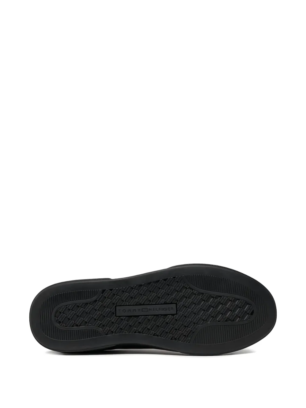 Tommy Hilfiger Leren sneakers Zwart