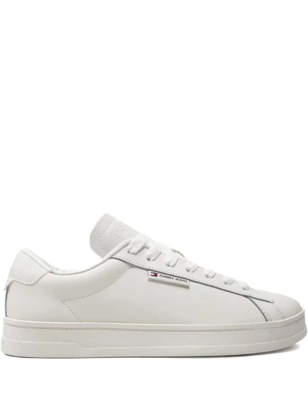 Tommy Jeans leather sneakers Black