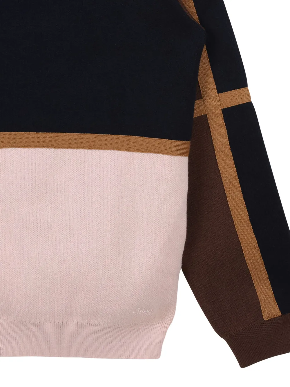 Chloé Kids Vest met colourblocking Bruin
