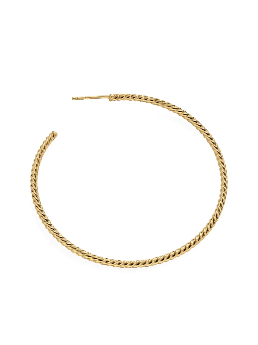David Yurman 18k Yellow Gold Cablespira® Hoop Earrings In Gold