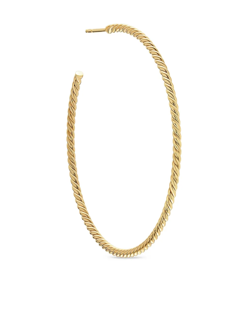 David Yurman 18k Yellow Gold Cablespira® Hoop Earrings In Gold