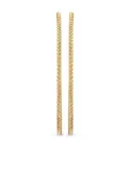 David Yurman 18K yellow gold Cablespira® hoop earrings