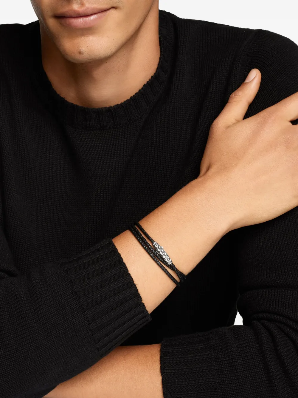 David Yurman Bracciale Chevron Triple in argento sterling | Image 2
