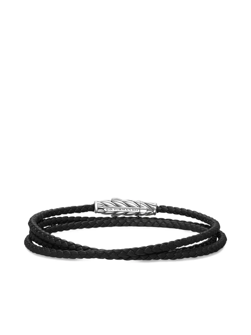 David Yurman Sterling Silver Chevron Triple Bracelet In Silber