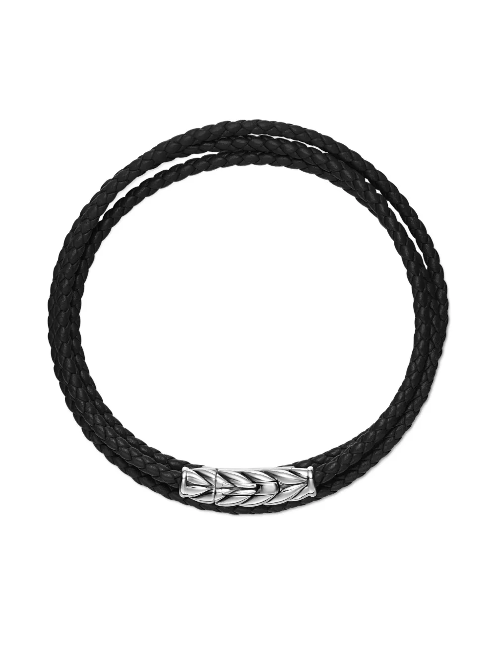 David Yurman Sterling Silver Chevron Triple Bracelet In Silber