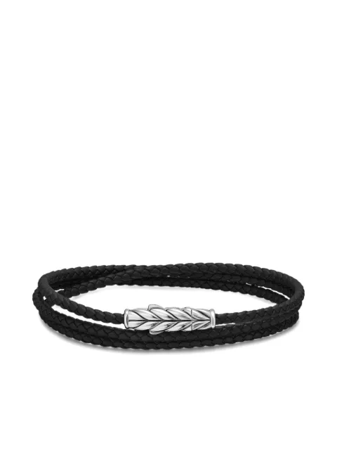 David Yurman sterling silver Chevron Triple bracelet