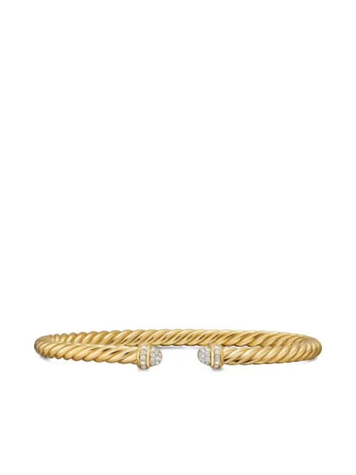 Bracelet jonc Cablespira® Flex en 18ct serti de diamant - David Yurman - Modalova