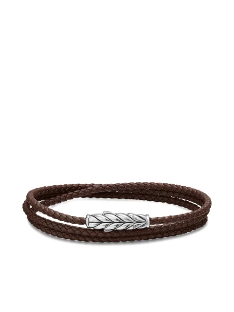 David Yurman sterling silver Chevron Triple bracelet