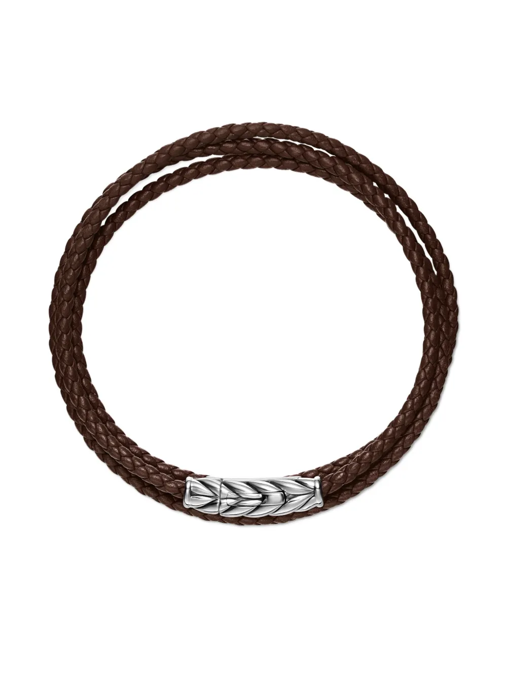 David Yurman Sterling Silver Chevron Triple Bracelet In Silver