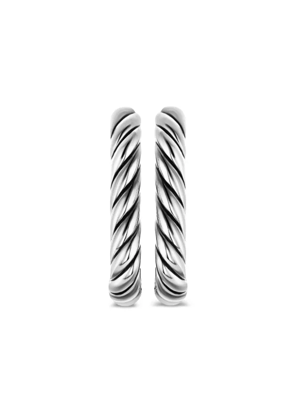David Yurman Sterling Silver DY Madison® Hoop Earrings