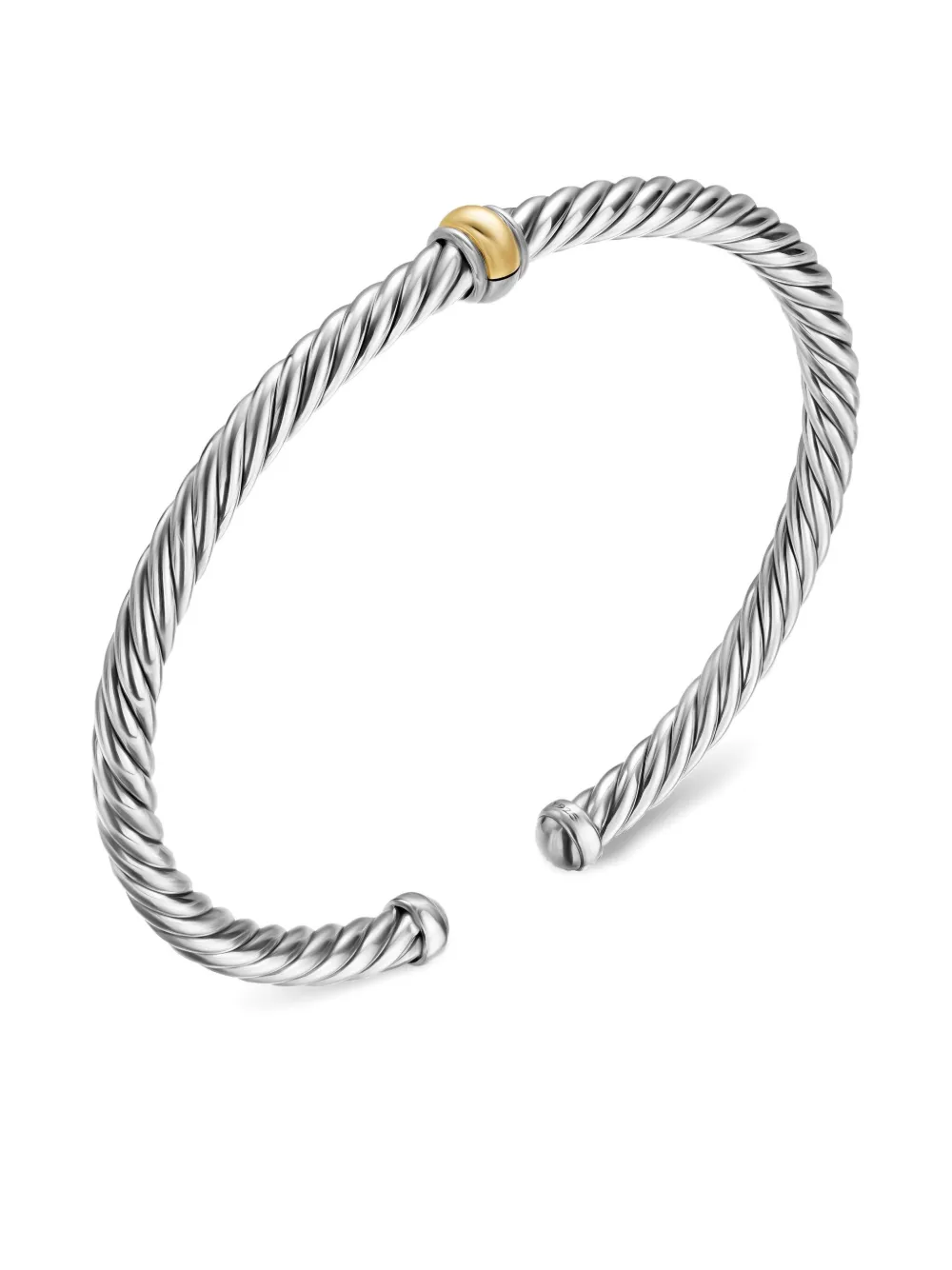 David Yurman 14k Yellow Gold Cable Flex Station Bracelet