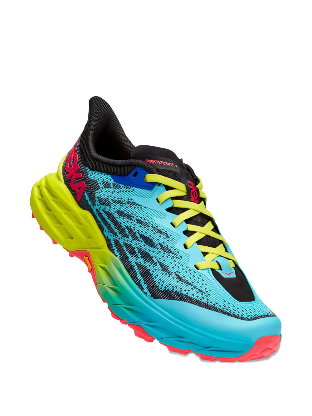 HOKA One Speedgoat 5 Scuba Blue/Black sneakers - Blauw